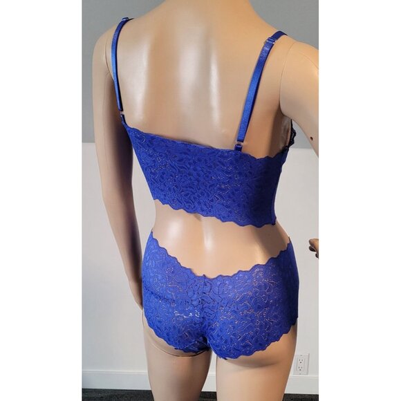 Sexy Blue-Women-Party-Babydoll-Teddy Includes Top and Shorts Small ELE-099226 - Picture 6 of 7